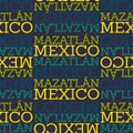 Mazatlan, Mexico seamless pattern