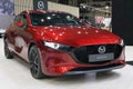 Mazda 3 at Automobile Barcelona 2023 Royalty Free Stock Photo