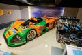 Mazda 787B sports racing car displayed in the Mazda museum in Hiroshima, Japan