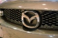 Mazda car logo emblem close up