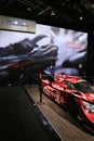 Mazda display and prototype race car