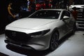 Mazda 3 fastback m hybrid at Philippine International Motor Show in Pasay, Philippines