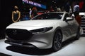 Mazda 3 fastback m hybrid at Philippine International Motor Show in Pasay, Philippines