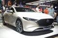 Mazda 3 fastback m hybrid at Philippine International Motor Show in Pasay, Philippines