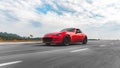 2018 Mazda MX-5 Roadster Candy Red Convertible Royalty Free Stock Photo