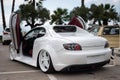 Mazda RX8 with gull-wing doors, highly tuned and modified, it has a widening kit Royalty Free Stock Photo