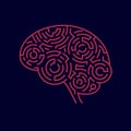 Maze Brain Royalty Free Stock Photo