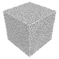 Maze cube Royalty Free Stock Photo