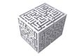 Maze cube Royalty Free Stock Photo