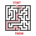 Maze Game background. Labyrinth with Entry and Exit.