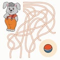 Maze game for children (rabbit)