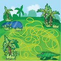 Maze game with crocodile