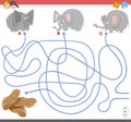 Maze game with elephant characters