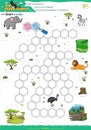 Maze Game Help the elephant to reach its habitat by coloring the polygons