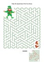 Maze game - help leprechaun find his shoes