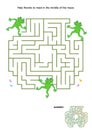 Maze game for kids - frogs