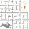 Educational a mathematical game.Maze game for kids. Vector template page with game.