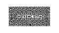 Maze Geometric Pattern, Intricate Black & White Design, vector design Generative AI Royalty Free Stock Photo