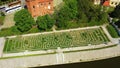 A Maze In The Grass Wroclaw Labirynt W Trawie Aerial View Poland