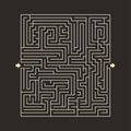 Maze HARD design puzzle with specify input and output dark