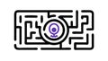 Maze of Identity: Exploring Gender Self-Discovery, vector design Generative AI Royalty Free Stock Photo