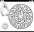 Maze or labyrinth coloring page