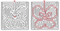 Maze labyrinth game butterfly