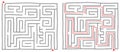 Maze labyrinth game square