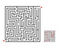 Maze and labyrinth game, vector design on white