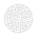 Maze or Labyrinth Geometric Vector Design. Idea Concept Royalty Free Stock Photo