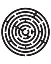 Maze labyrinth icon Royalty Free Stock Photo