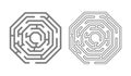 Maze labyrinth logo icon