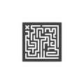 Maze Labyrinth vector icon