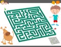 Maze leisure activity game for kids