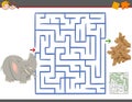 Maze leisure game with elephant