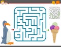 Maze leisure game with penguin