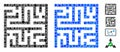 Maze Mosaic Icon of Spheric Items