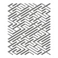 Maze path icon. Vector abstract labyrinth. Complex black structure. Puzzle shape form. Royalty Free Stock Photo