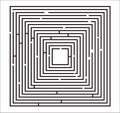 Maze Puzzle Illustration Royalty Free Stock Photo