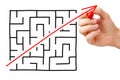 Maze Shortcut Royalty Free Stock Photo