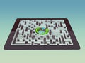 Maze Strategy Success Solution Determination Direction Concept