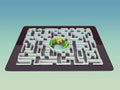 Maze Strategy Success Solution Determination Direction Concept