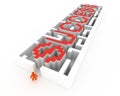 Maze of success Royalty Free Stock Photo