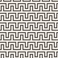 Maze Tangled Lines Contemporary Graphic. Abstract Geometric Background Design. Vector Seamless Pattern. Royalty Free Stock Photo