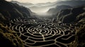 A maze in a valley