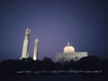 Mazoon / Maizoon bint Ahmed Mosque at night, Muscat, Oman