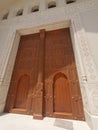 Mazoon mosque door , Muscat, Oman Royalty Free Stock Photo