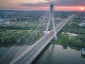 Mazowiecki Bridge and Wislok River in Rzeszow