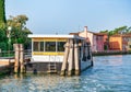 Mazzorbo vaporetto station in Venice Lagoon, Italy Royalty Free Stock Photo