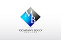MB, BM letter company logo design vector
